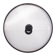 Tela Protetora 30x12cm Para Alimentos De Metal Revestida Com Plástico Preta